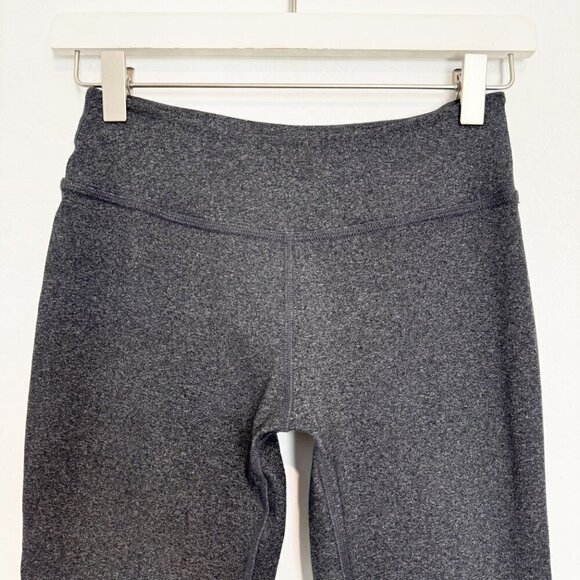 Beyond Yoga Ruched Scrunch Leg Mid Rise Athletic Leggings Spacedye Gray Workout - Picture 2 of 7